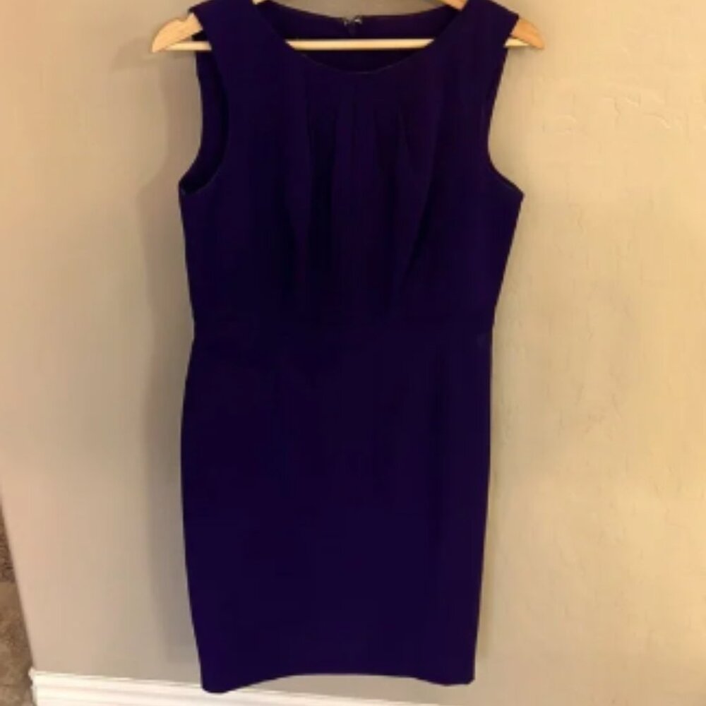 Talbots purple 8P sheath excellent!